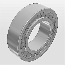 Радиальные с короткими цилиндрическими роликами с однобортовым наружным кольцом NF
