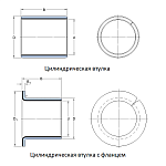 Бронзовые втулки с накопителями смазки ( E90, BMZ, BRO-MET, FB090, BRM10, WB800 )