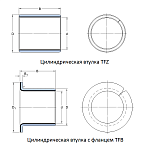 Втулки TEF/MET B ( EUB, бронза/PTFE, TFZ/B, SF1B )