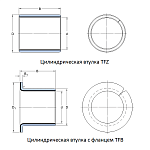 Втулки TEF/MET (EU, сталь/PTFE, TFZ, SF1, COB010 )