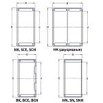 Игольчатые подшипники С одним наружным штампованным кольцом тип HK HN BK